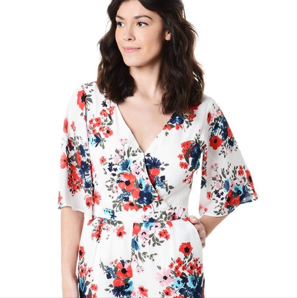 Cupcakes & Cashmere Floral Romper size 8